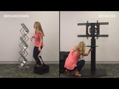 Chief PRSU Series Portable Flat Panel Stand, 200 x 200 – 860 x 515 mm