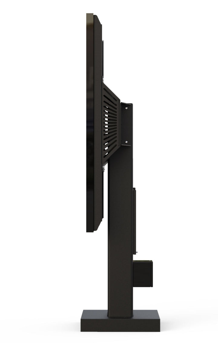 Crimson QSR255-SAM digital drive thru menu board mount for two Samsung 55” OHF displays