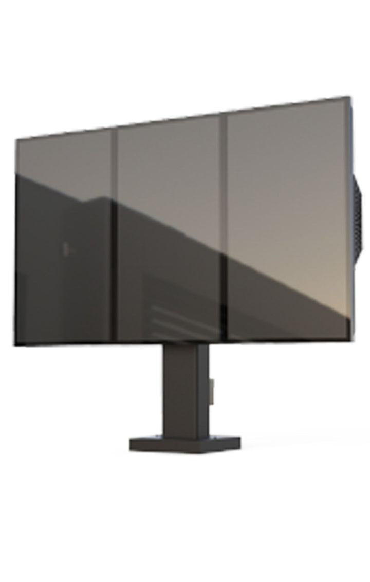Crimson QSR355-SAM digital drive thru menu board mount for three Samsung 55” OHF displays