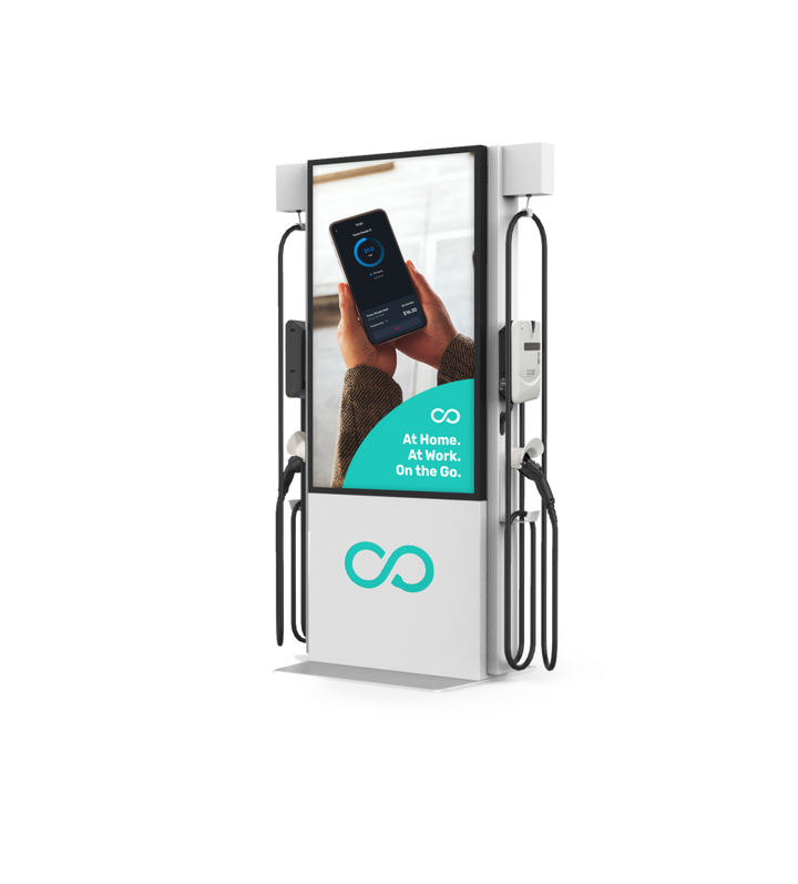 Loop EV-FOCUS EV Charging Station with Integrated DooH Display