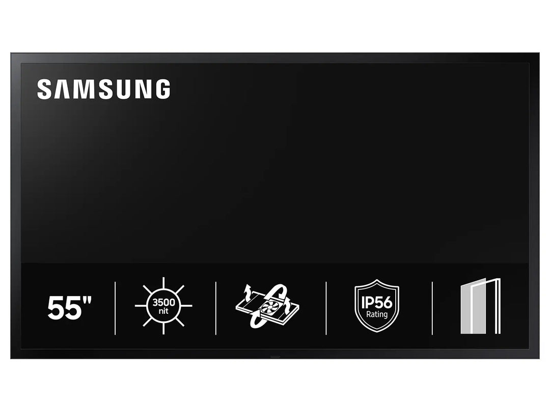 Samsung OH46DX-S 46" FHD High Brightness Outdoor Digital Signage Display, 3500 Nits, 24/7, 3 Year Warranty
