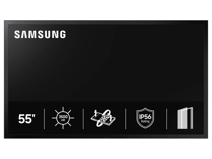 Samsung OH46DX-S 46" FHD High Brightness Outdoor Digital Signage Display, 3500 Nits, 24/7, 3 Year Warranty