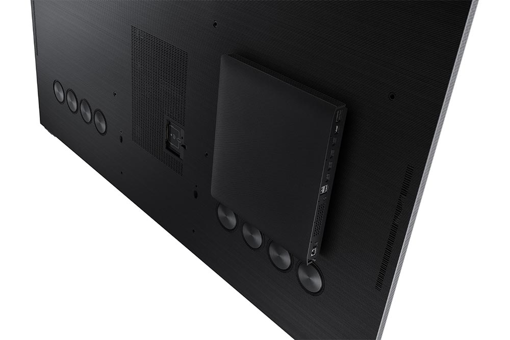 Samsung QP65A 65" QPA-8K Series LED-backlit LCD Digital Signage Display Back with OC Box