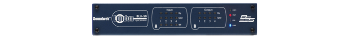 Harman BSS BLU-50 4 analog mic/line input, 4 analog output, networked signal processor w/ BLU link
