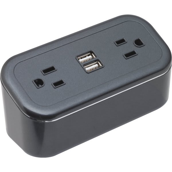Brandstand BPECM CubieMini Power Hub with 2 USB, Power Outlets, 1-Year Warranty