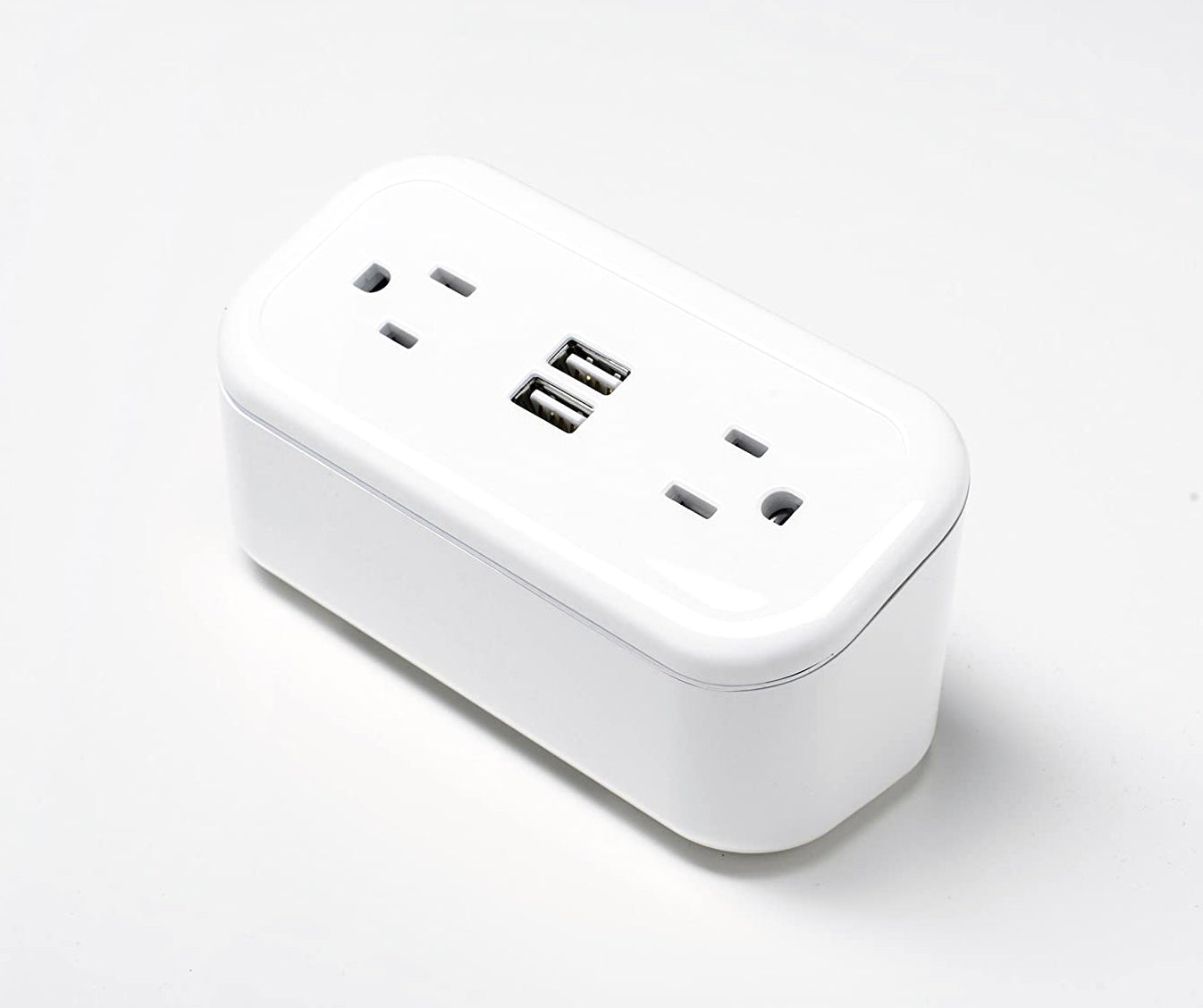 Brandstand BPECMW CubieMini PowerHub with 2 USB, Power Outlets, White, 1-Year Warranty