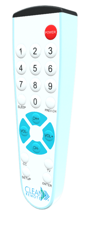 Clean Remote CR2BB Antimicrobial Big Button Universal TV Remote for He ...