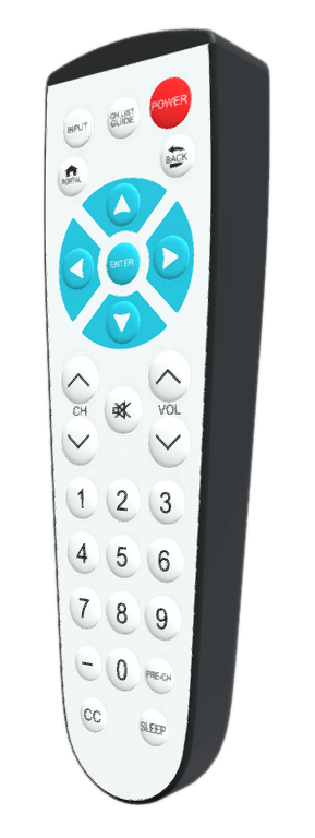 Clean Remote CR4 Antimicrobial Universal Replacement TV Remote for All Original LG, Samsung & RCA TVs, works w/ Pro-Centric & LYNK Reach