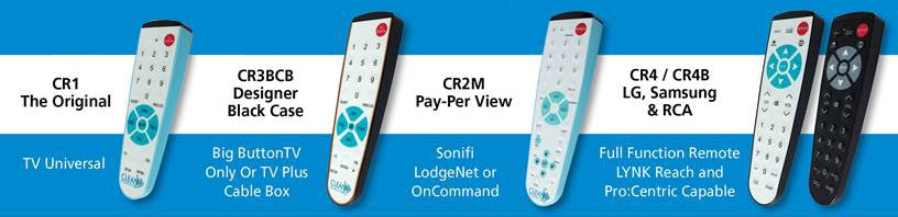 Clean Remote CR4 Antimicrobial Universal Replacement TV Remote for All Original LG, Samsung & RCA TVs, works w/ Pro-Centric & LYNK Reach