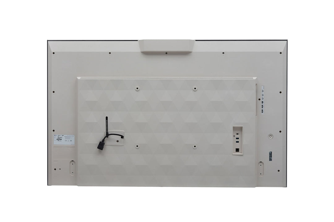 LG 55CT5WJ 55” One:Quick Works All-in-One Meeting & Screenshare Solution with Camera for Video Conferencing Rear View Back of Display