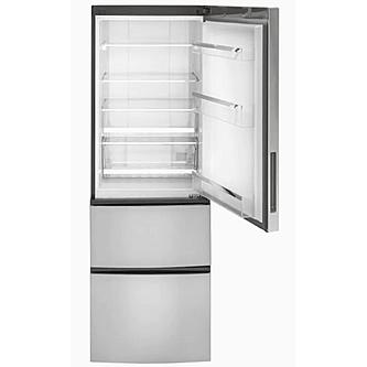 GE Appliances GLE12HSPSS Bottom-Freezer Refrigerator 11.9 Cu. Ft. with 1-Year Warranty