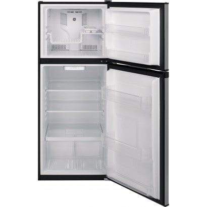 GE Appliances GPE12FGKBB Top-Freezer Refrigerator 11.6 Cu. Ft with 1-Year Warranty
