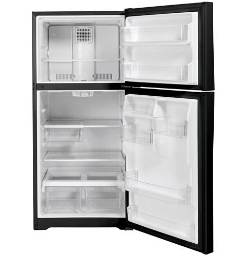 GE Appliances GTE19JTNRBB Top-Freezer Refrigerator 19.2 Cu. Ft with 1-Year Warranty