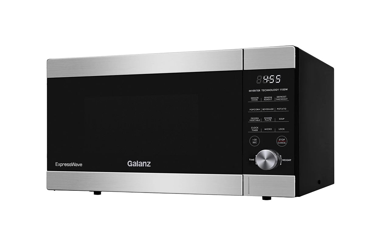 Galanz GEWWD16S1SV11 Microwave, 1.6 Cu. Ft., 1100W, with 1-Year Warranty
