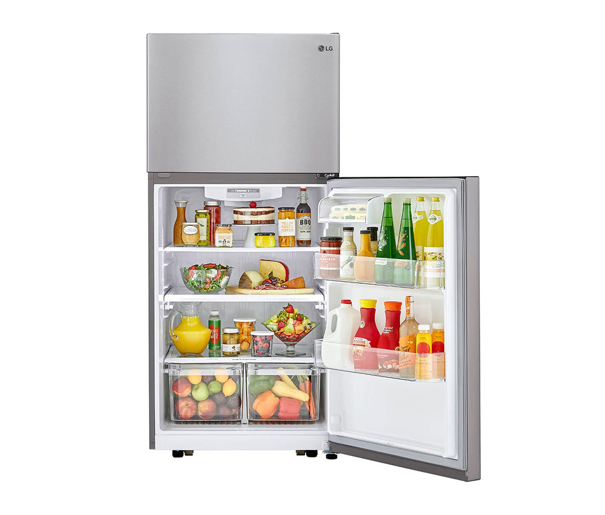 LG Electronics LTCS20020S Top-Freezer Refrigerator, 20.2 Cu. Ft with 1-Year Warranty