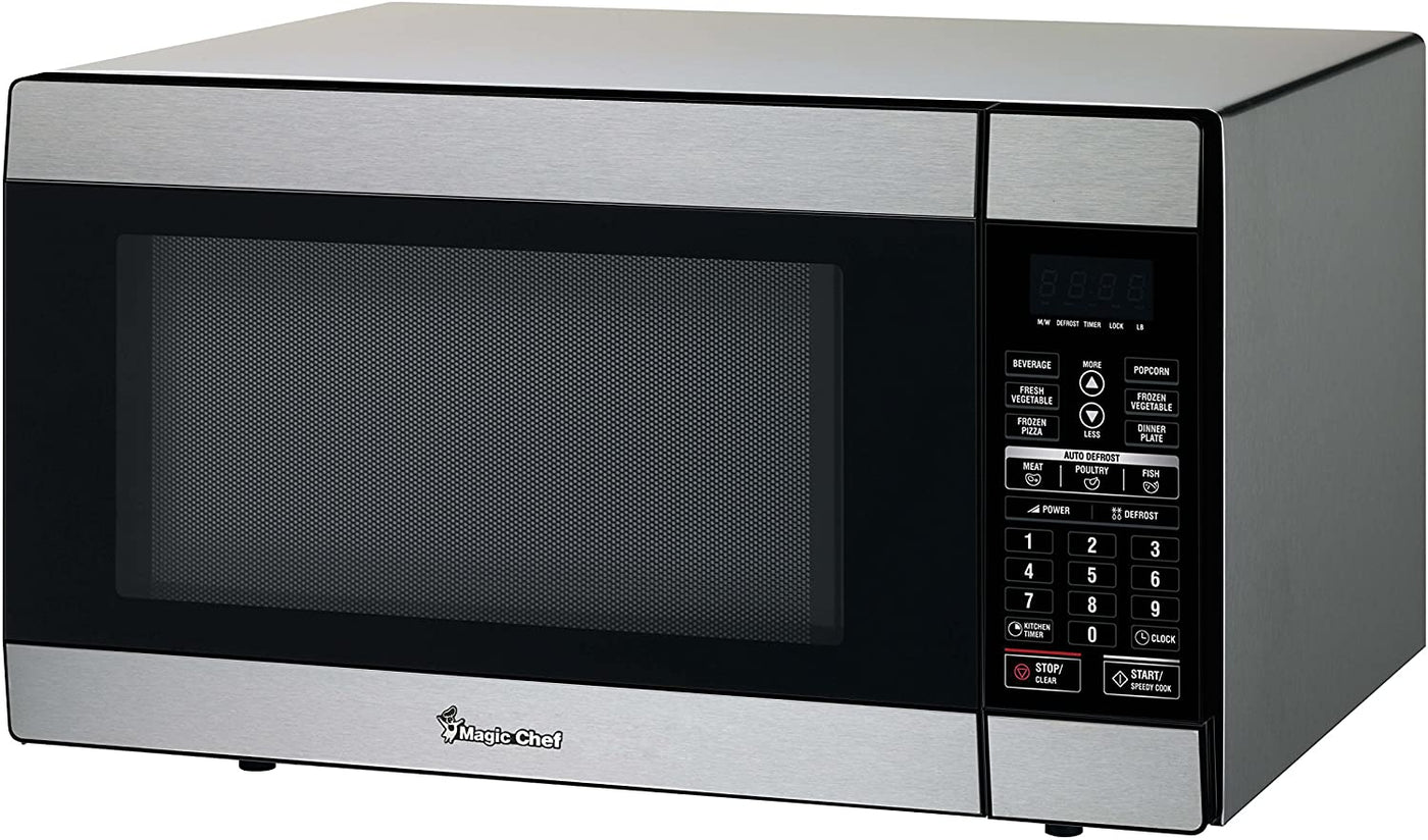 Magic Chef MCD1811ST Microwave, 1.8 Cu. Ft., 1100W, with 1-Year Warranty