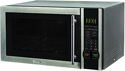 Magic Chef MCM1110ST Microwave, 1.1 Cu. Ft., 1000W, with 1-Year Warranty