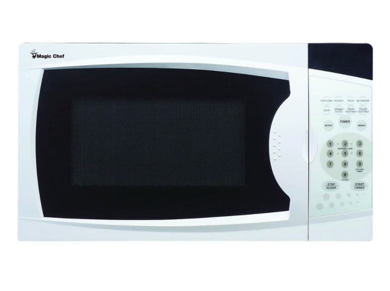Magic Chef MCM770W Microwave,  0.7 Cu. Ft., 700W, with 1-Year Warranty