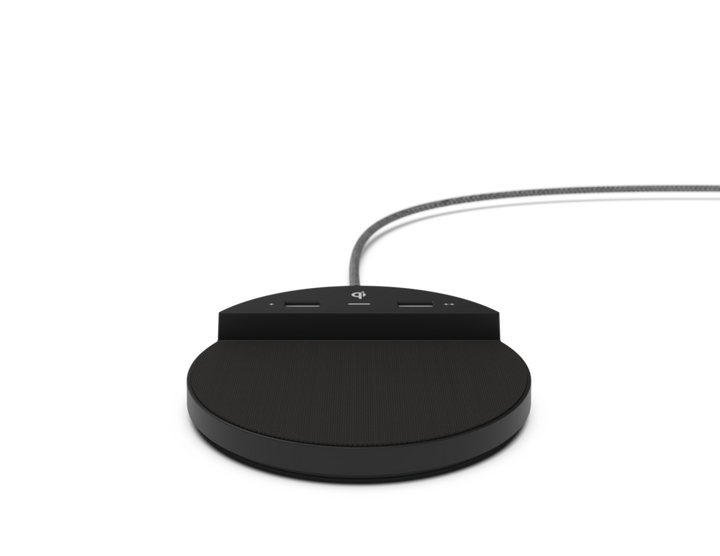 Nonstop NSC-BK Station C with 2 USB, Wireless Charging, Jetway Black, 1-Year Warranty