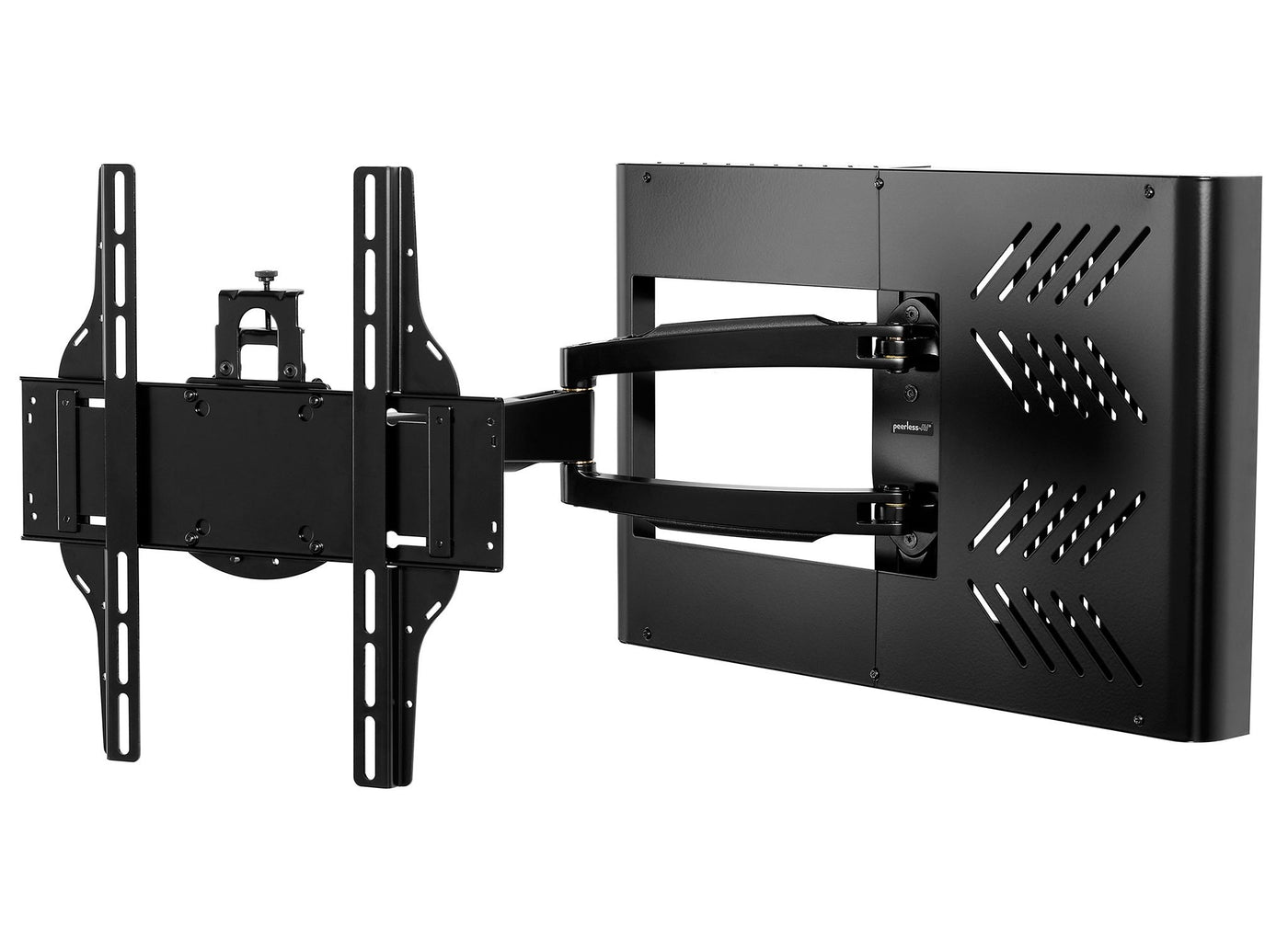 Peerless HA746-STB Wall Arm Mount with STB Enclosure for Displays max 65lb; 46"- 65"