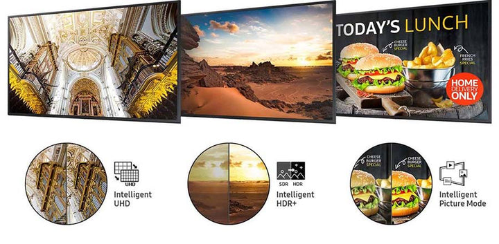 Samsung QM75N 75" QMN series Edge-Lit 4K UHD Digital Signage Display, 500 Nits, 24/7, 3 Year Warranty
