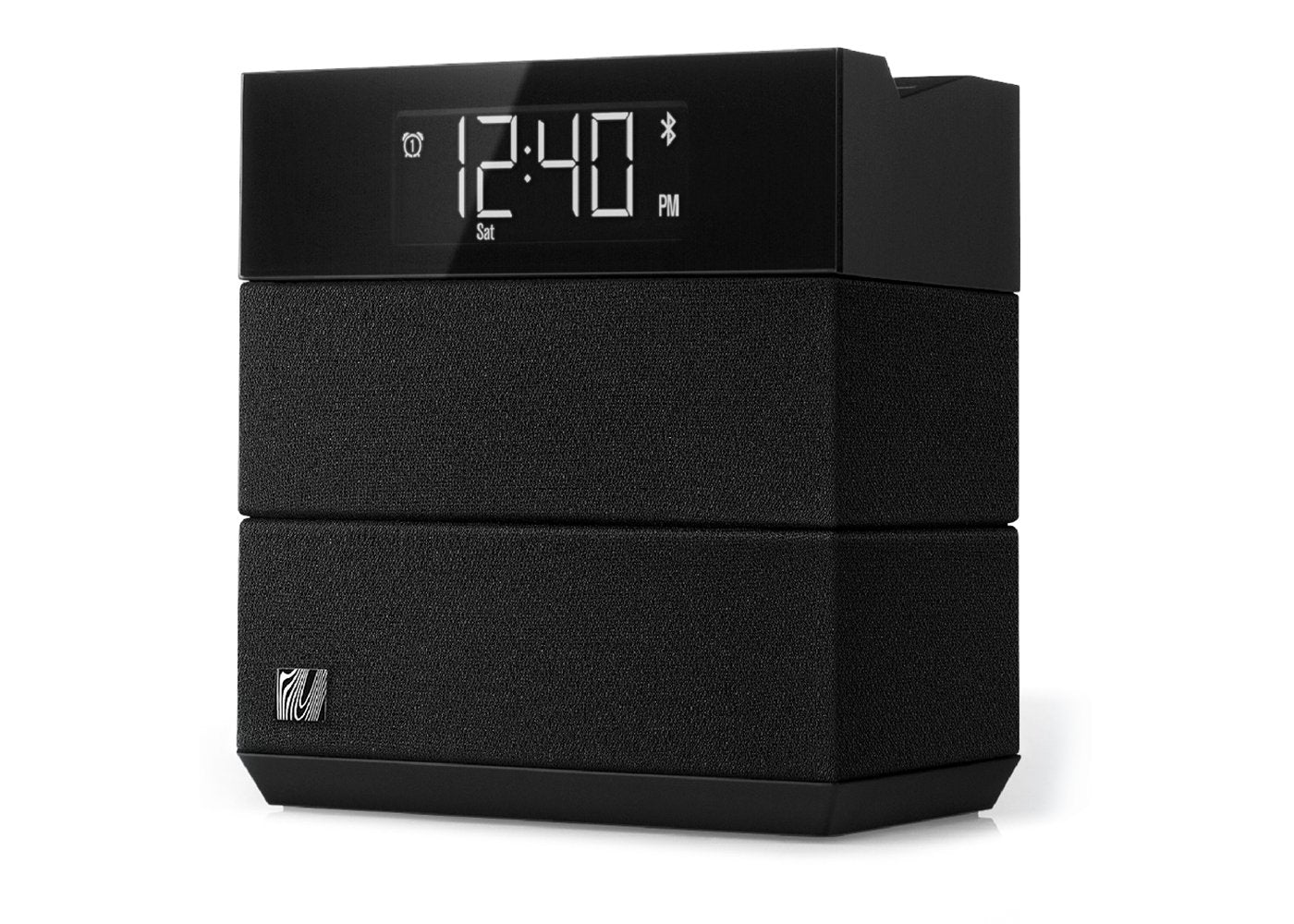 Teleadapt TA-08H-BK SoundRise Speaker Alarm Clock with 2 USB, Bluetooth, 1-Year Warranty