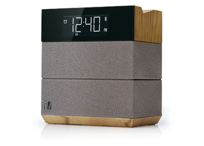 Teleadapt TA-08H-WT SoundRise Speaker Alarm Clock with 2 USB, Bluetooth, 1-Year Warranty