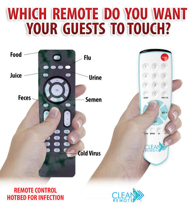 Clean Remote CR3BCB Antimicrobial Universal Remote For TV or TV and Separate Cable Box Only