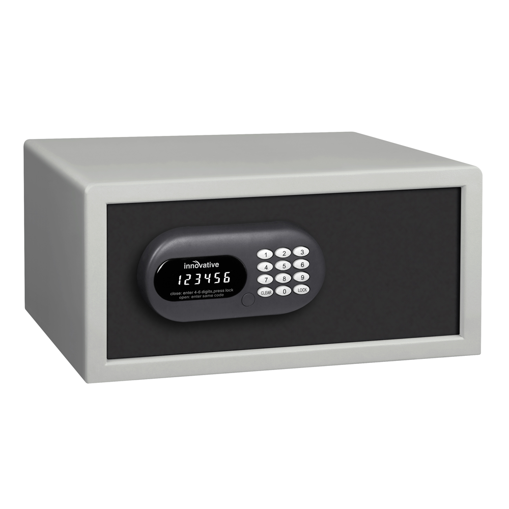 Innovative innS Hotel Safe Front Load 15" Laptop Safe H: 7.88” x W: 17.13” x D: 14.38" with 5 Year Warranty