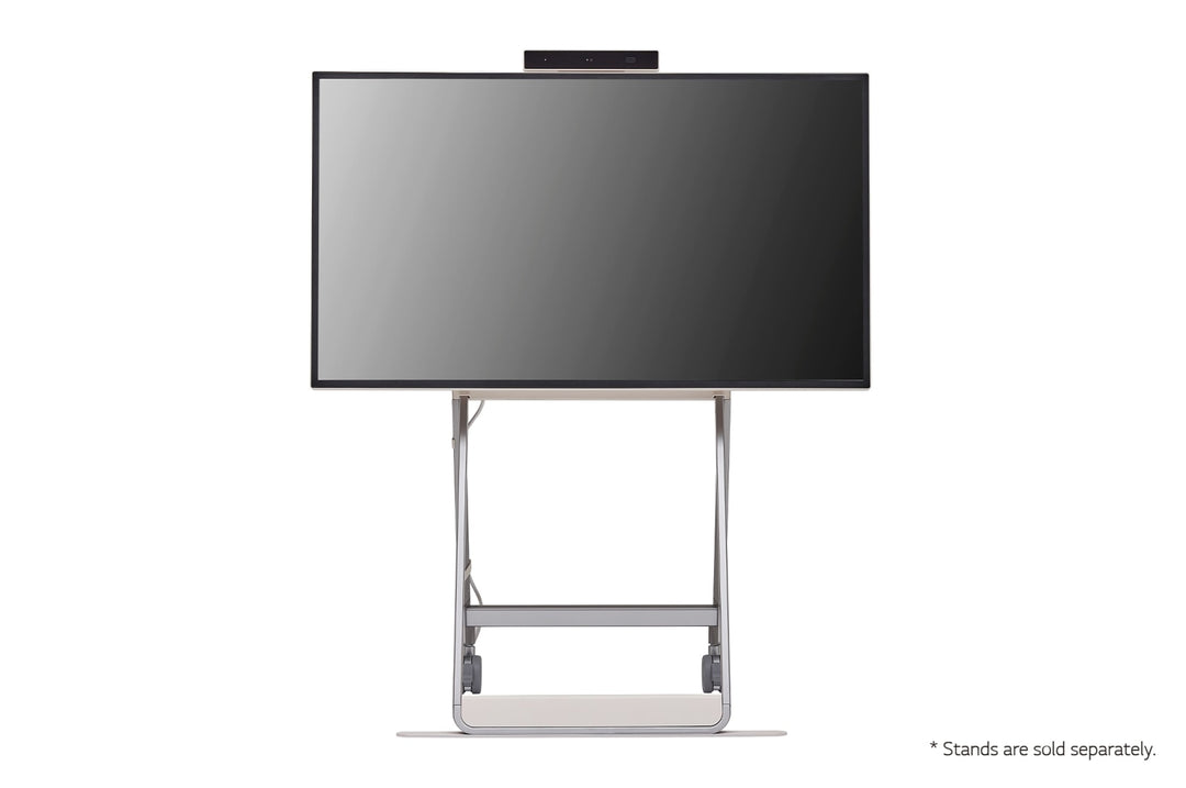 LG 43HT3WJ 43” One:Quick Flex All-in One Meeting & Screenshare Solution for Video Conferencing & Collaboration Front View Screen Off