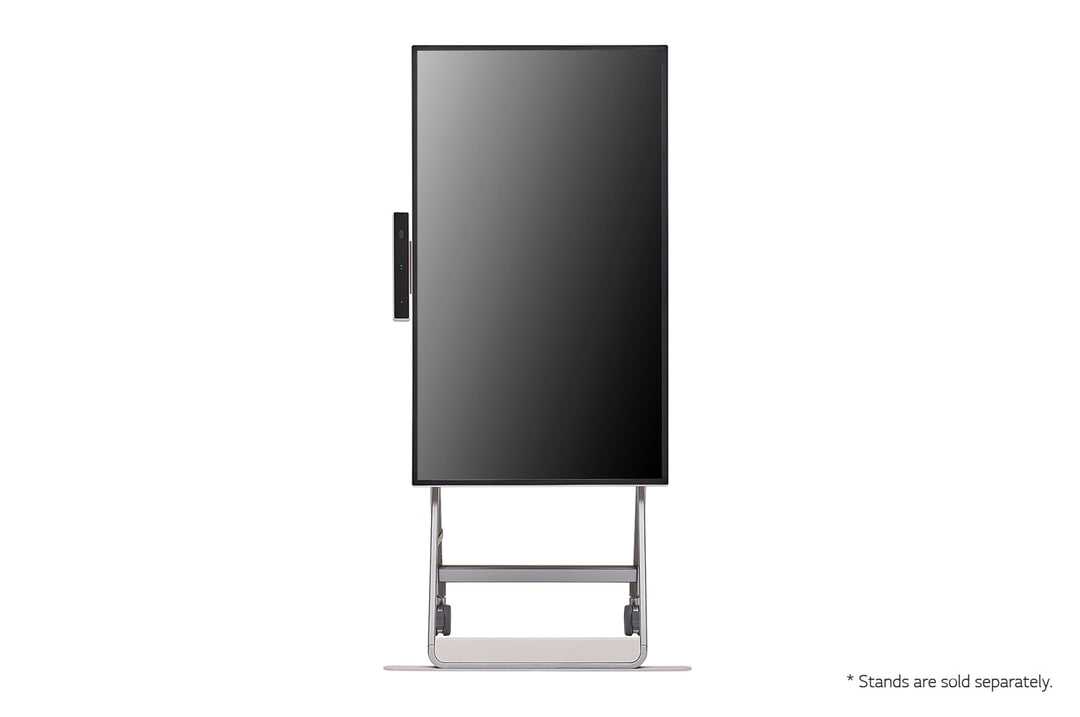 LG 43HT3WJ 43” One:Quick Flex All-in One Meeting & Screenshare Solution for Video Conferencing & Collaboration Front View Vertical