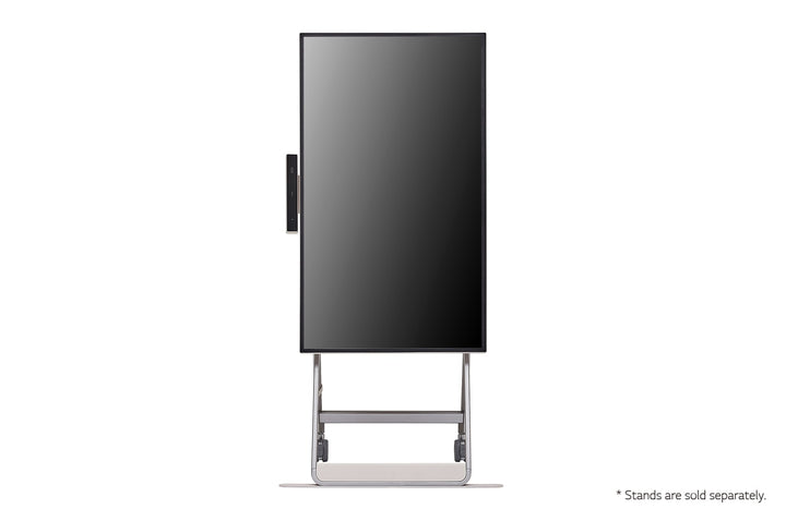 LG 43HT3WJ 43” One:Quick Flex All-in One Meeting & Screenshare Solution for Video Conferencing & Collaboration Front View Vertical
