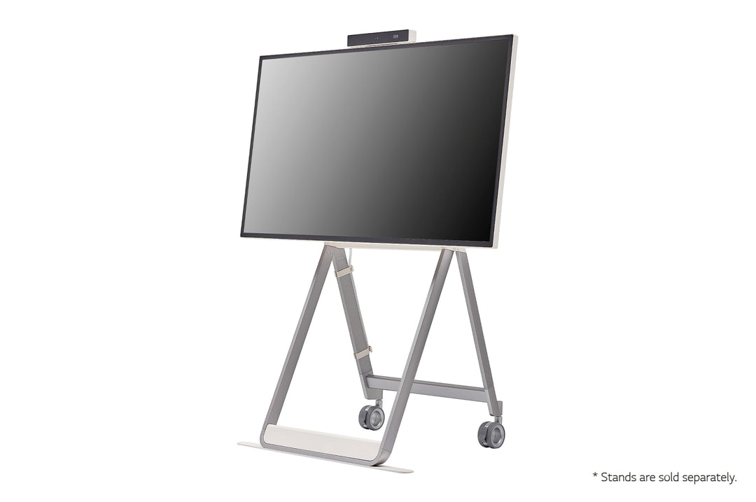 LG 43HT3WJ 43” One:Quick Flex All-in One Meeting & Screenshare Solution for Video Conferencing & Collaboration Tilted Left View