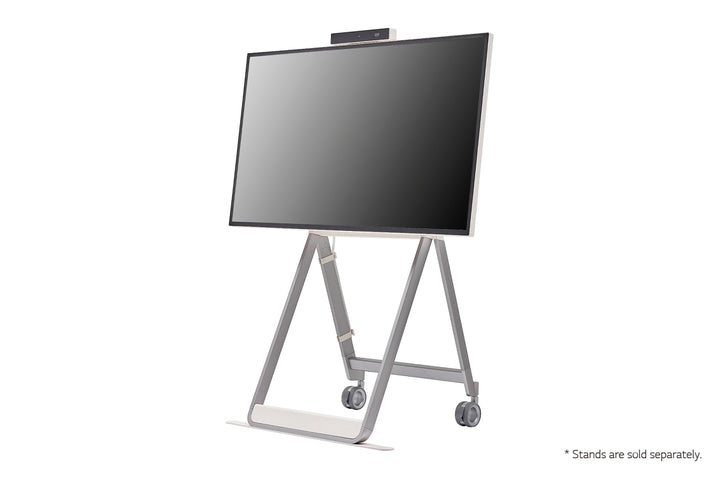 LG 43HT3WJ 43” One:Quick Flex All-in One Meeting & Screenshare Solution for Video Conferencing & Collaboration Tilted Left View