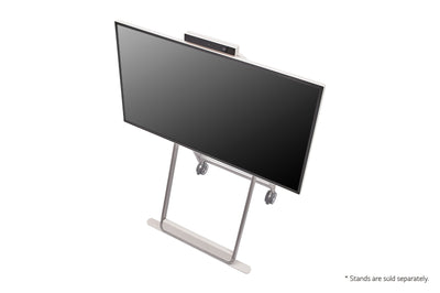 LG 43HT3WJ 43” One:Quick Flex All-in One Meeting & Screenshare Solution for Video Conferencing & Collaboration Top Angled View