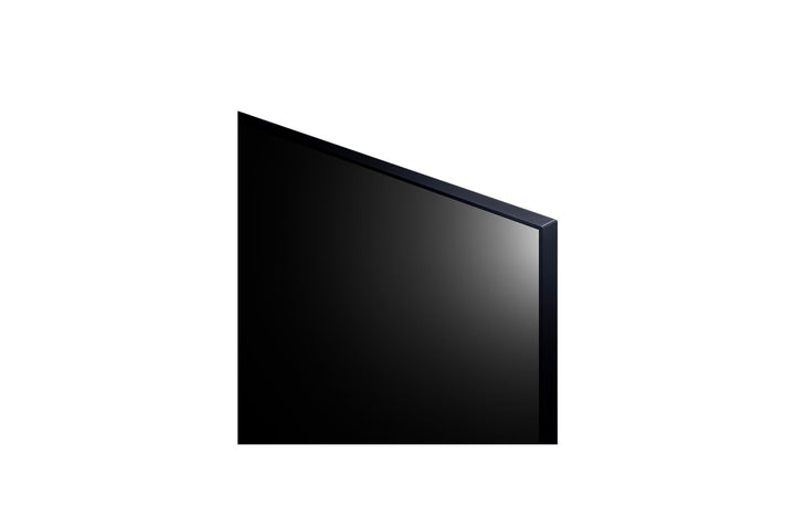 LG 65UL3J-E 65" webOS UHD Signage Top Corner Bezel View