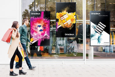 Samsung’s 55″ OMN series was designed with a storefront window display in mind