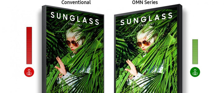 Samsung’s 55″ OMN series was designed with a storefront window display in mind