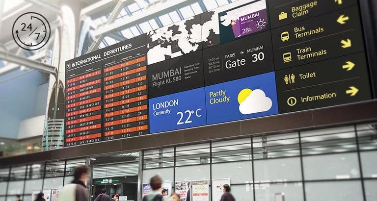 Samsung QB75H 75″ QBH series, 4K UHD Signage Display with Embedded Media Player, 300 Nits, 16/7, 3 Year Warranty